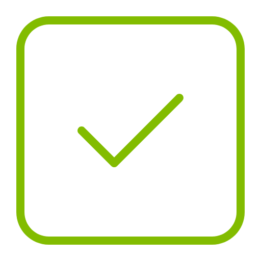 Checkbox icon in green