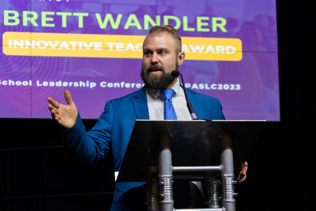 2023 Innovative Teacher Award: Brett Wandler, electricity and electronics teacher, Allentown School District