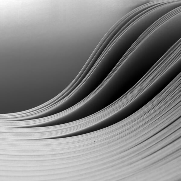 Bending stack of paper