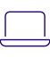 Laptop icon in purple